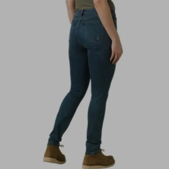 Prana Organic Cotton Sienna Skinny‎ Jeans In True Blue Size 30 NWT - Picture 2 of 11